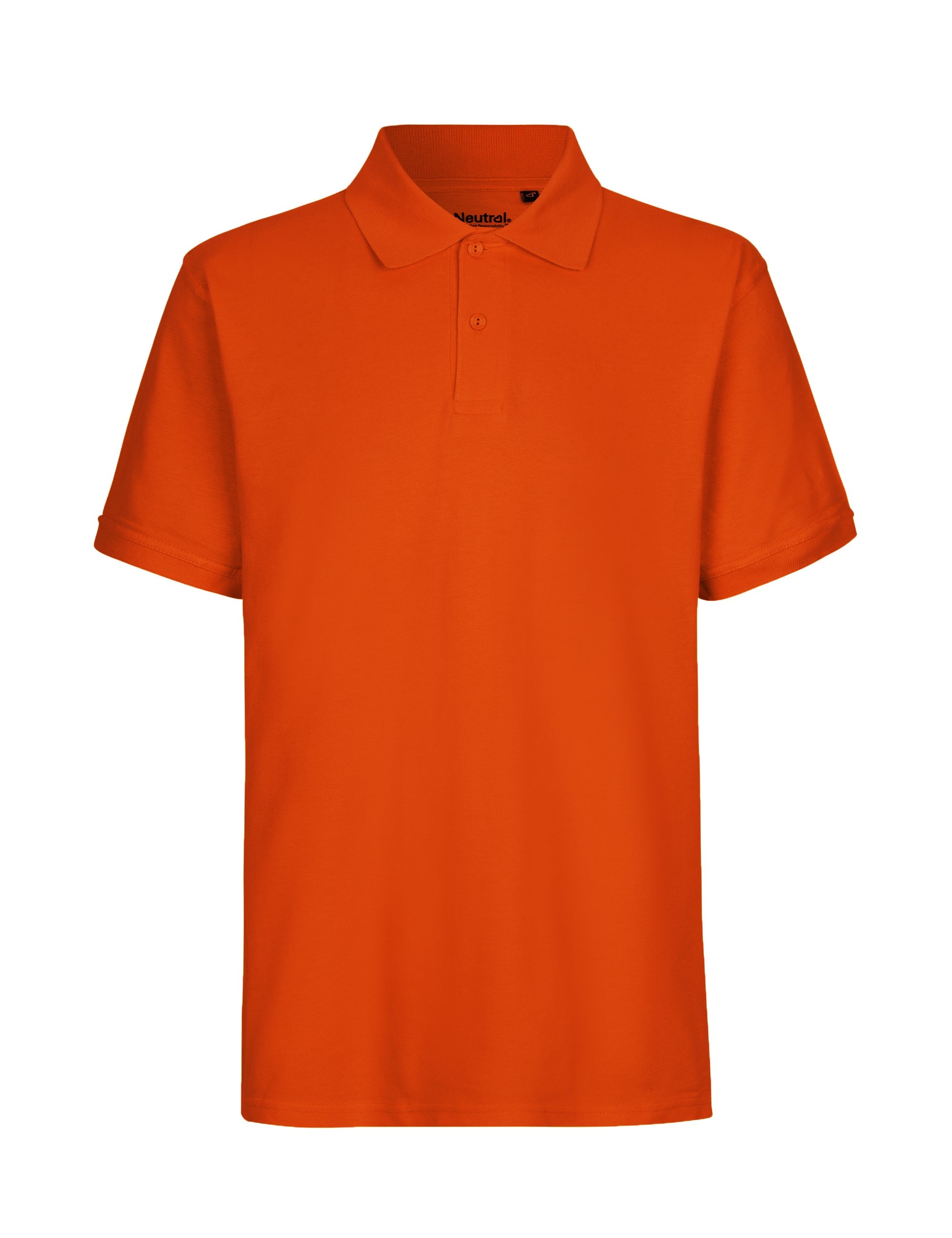 Fairtrade Organic Polo Shirt: Mens – Orange