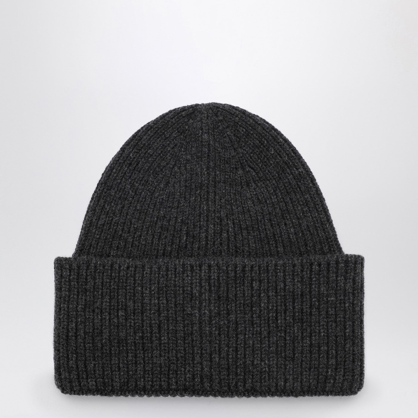 Anthracite grey cashmere blend beanie
