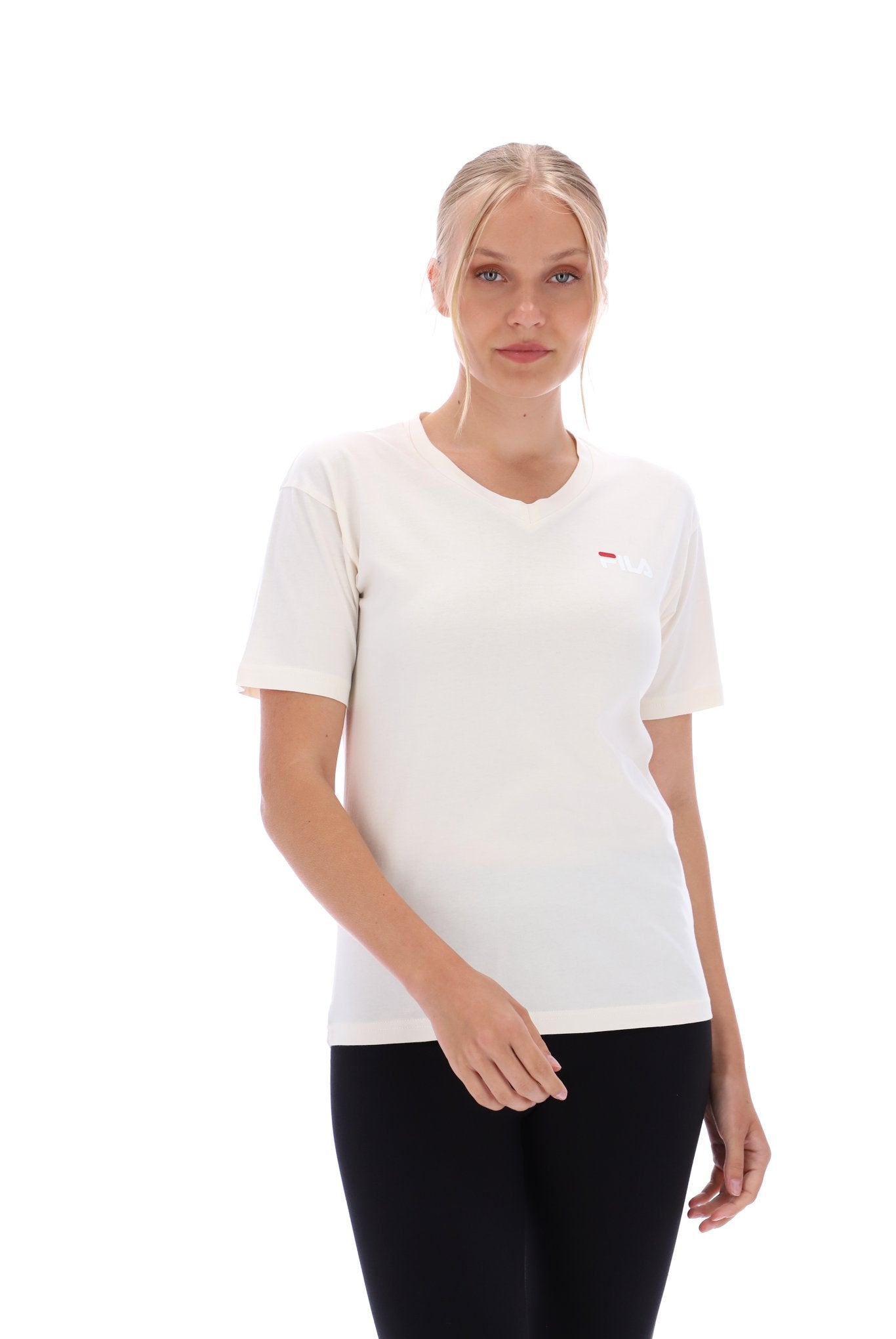 Tracey Deep V Neck Loose Fit Shirt –