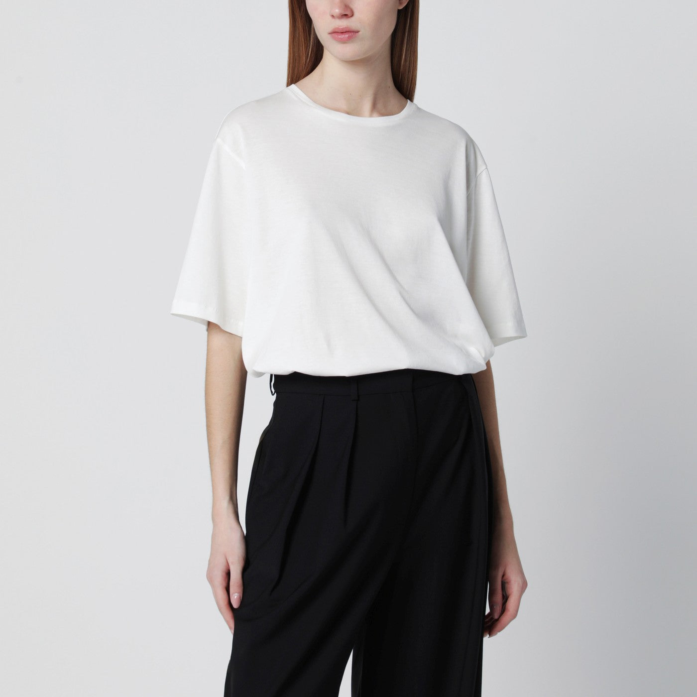 White Harper boxy shirt