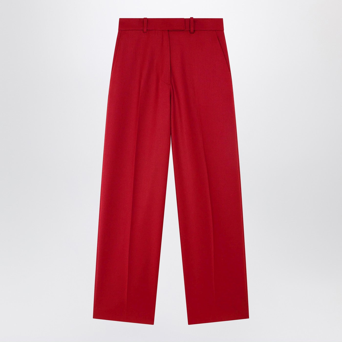 Red Brickell satin trousers