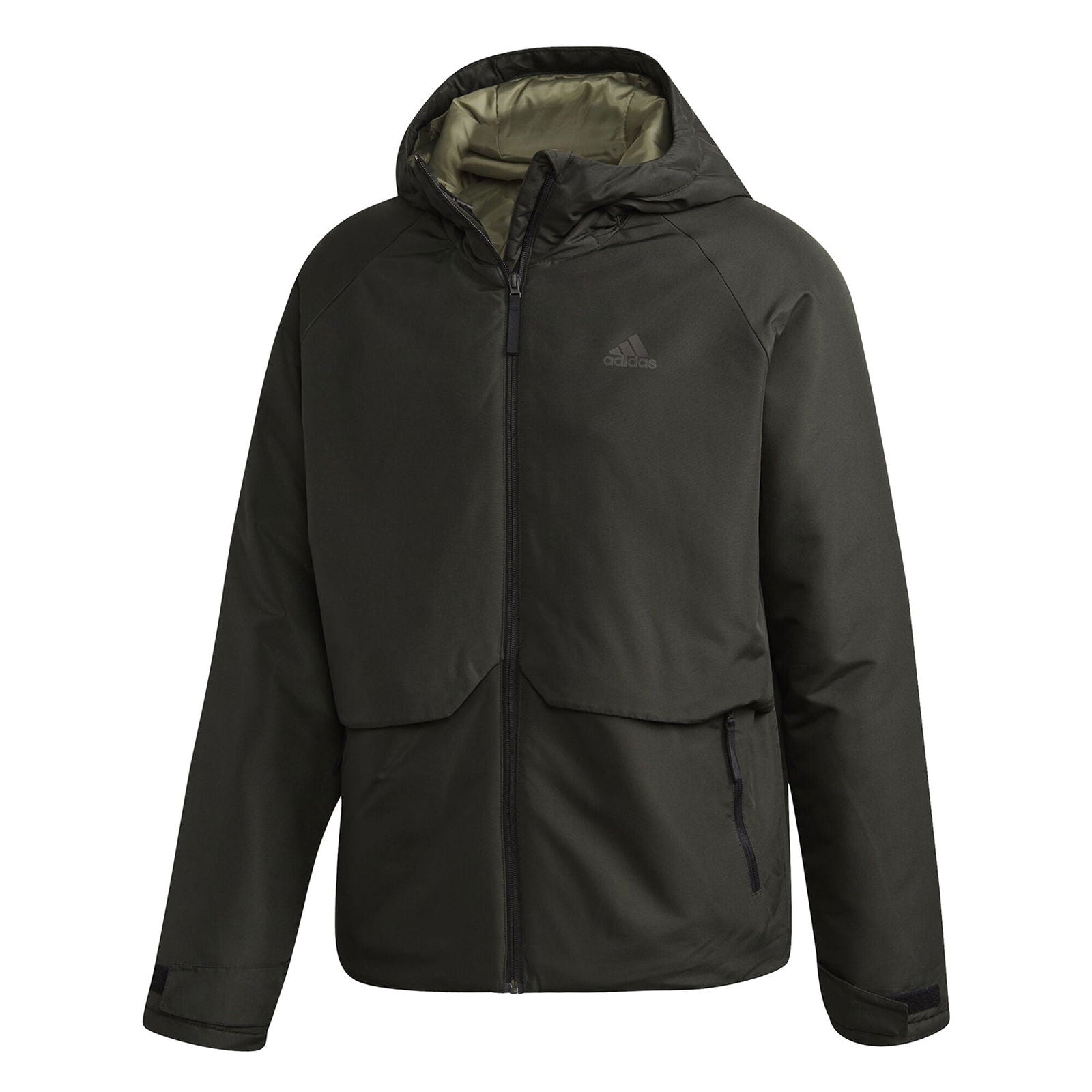 adidas DP Insulated Hooded Winter Jacket – Green – M Green