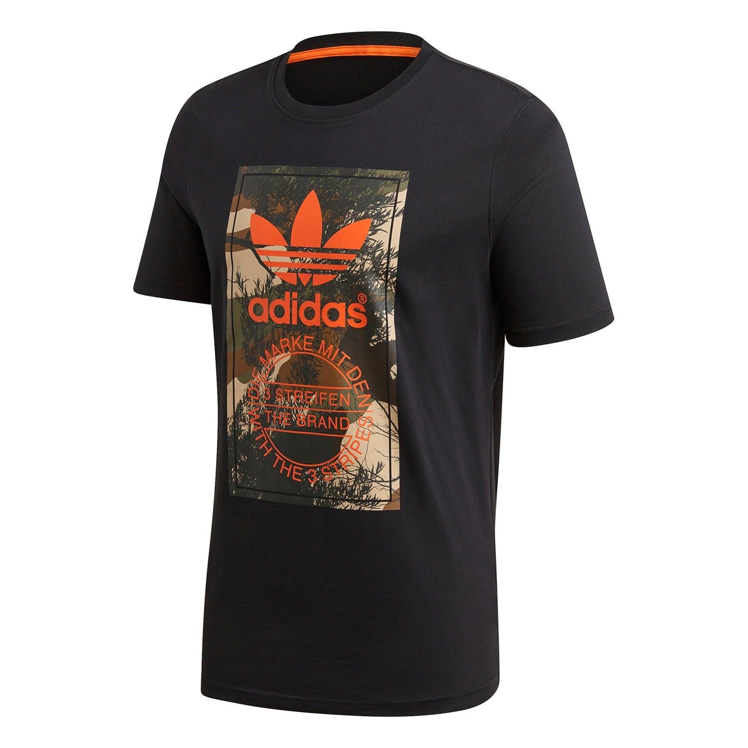 adidas Originals Camo Tongue Shirt – Black – M Black