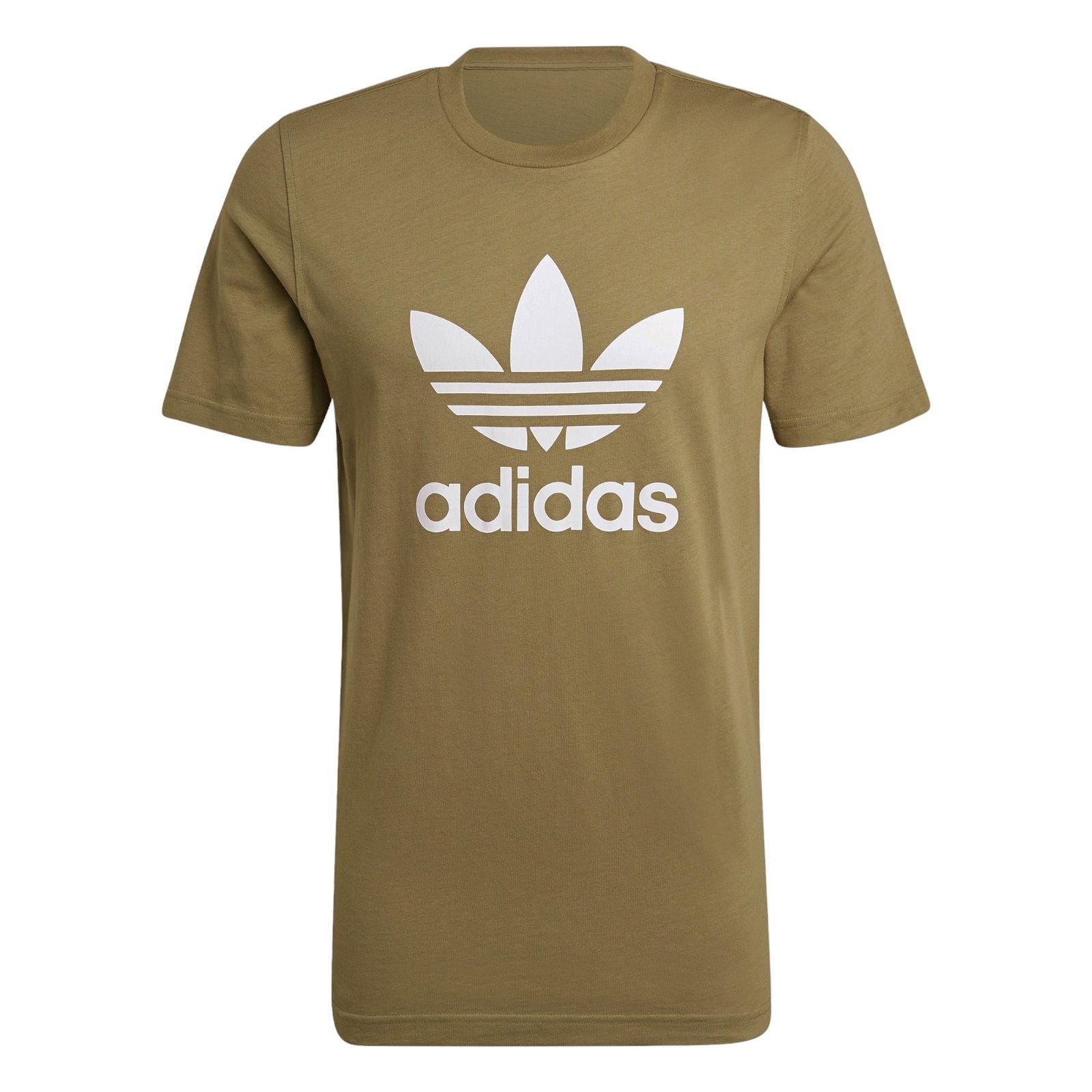 adidas Originals Trefoil Logo Print T Shirt – Orbit Green – L Green