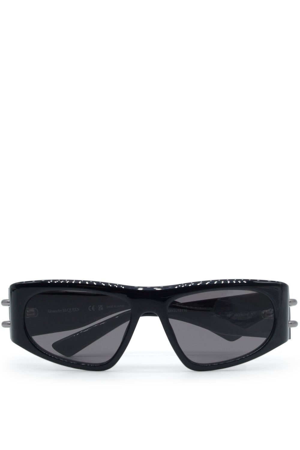 ALEXANDER MCQUEEN ARM BRANDING SUNGLASSES colour: BLACK