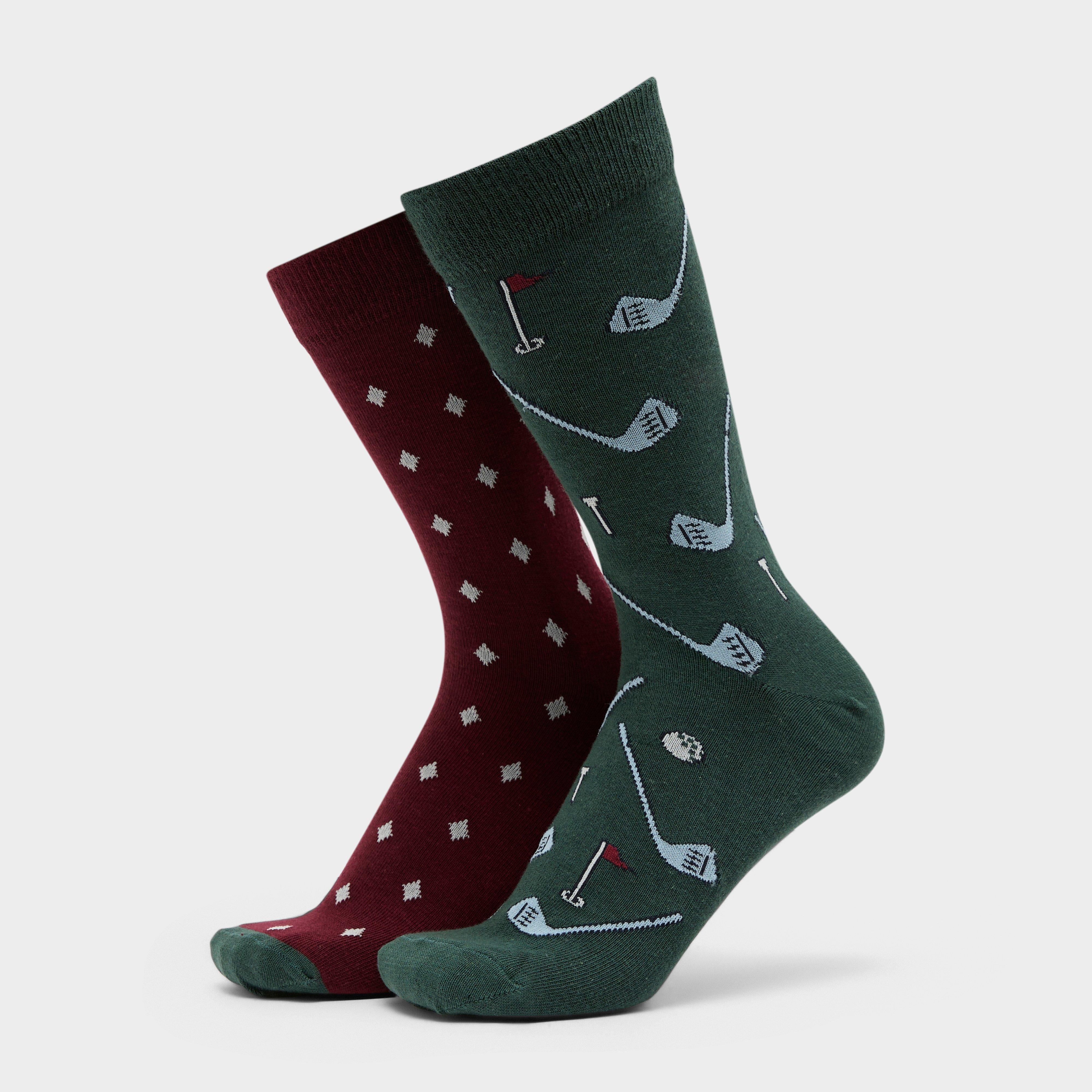 Men’s Kingsberry Pack Socks – Red One Size