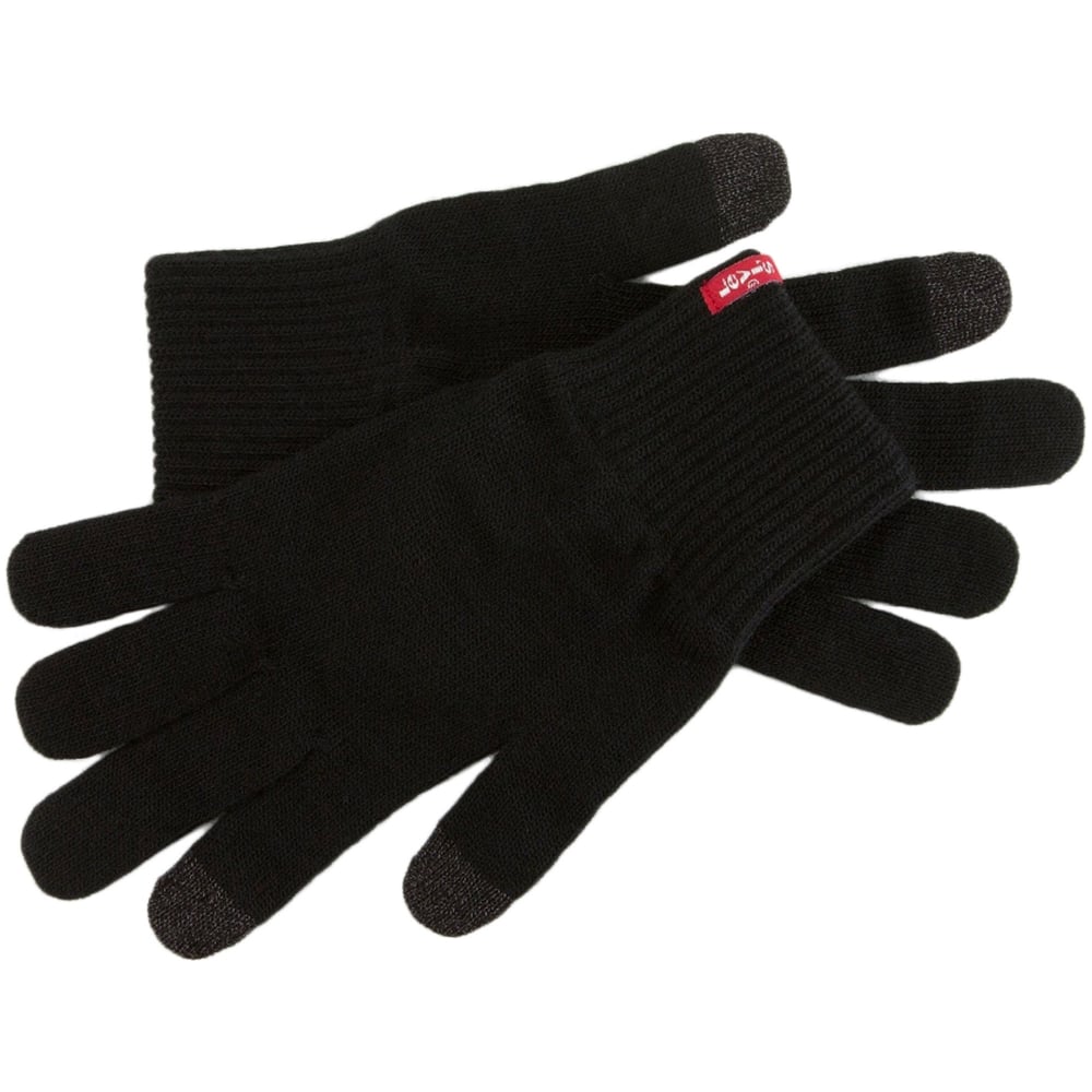 Levi's Ben Black Touch Screen Gloves – Large Size:: Large