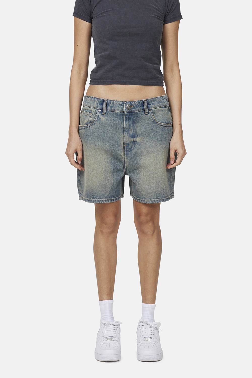 Good For Nothing Vintage Denim Shorts In Blue