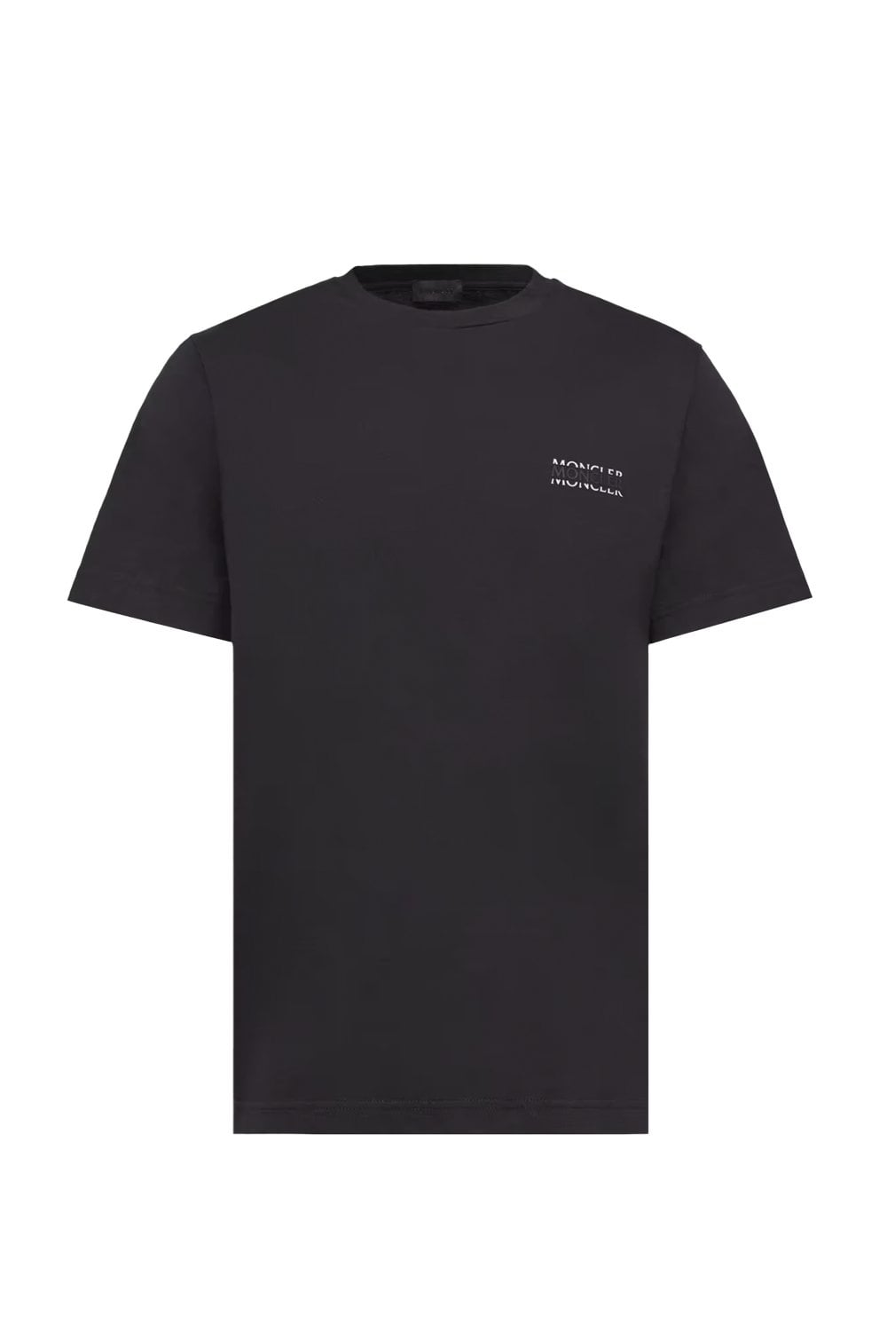 MONCLER BRANDED COTTON T SHIRT Size: , colour: BLACK