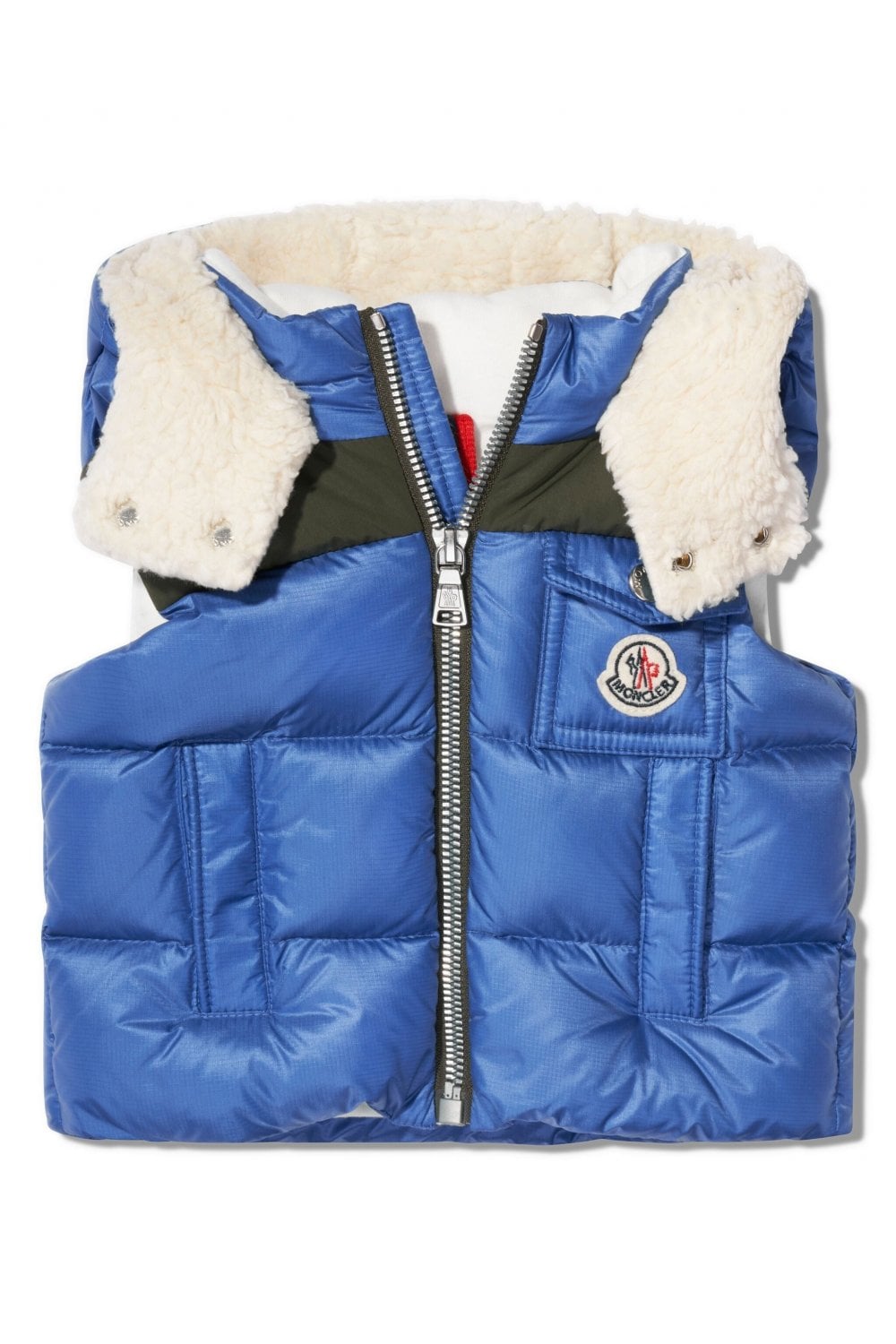 MONCLER ENFANT BABY OT VEST Size: Y, colour: BLUE