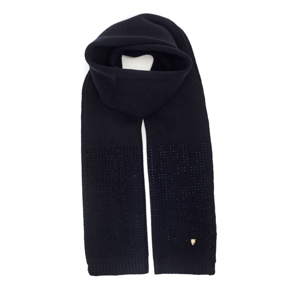 Moda In Pelle Paloma Scarf Black Polyester