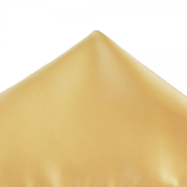 Plain Bright Gold Pocket Square Handkerchief