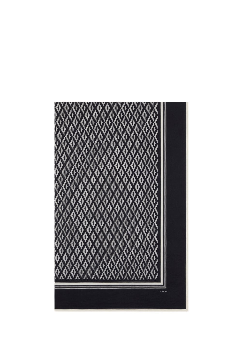 TOM FORD ASYMMETRICAL RHOMB SCARF Size: OS, colour: VARIO