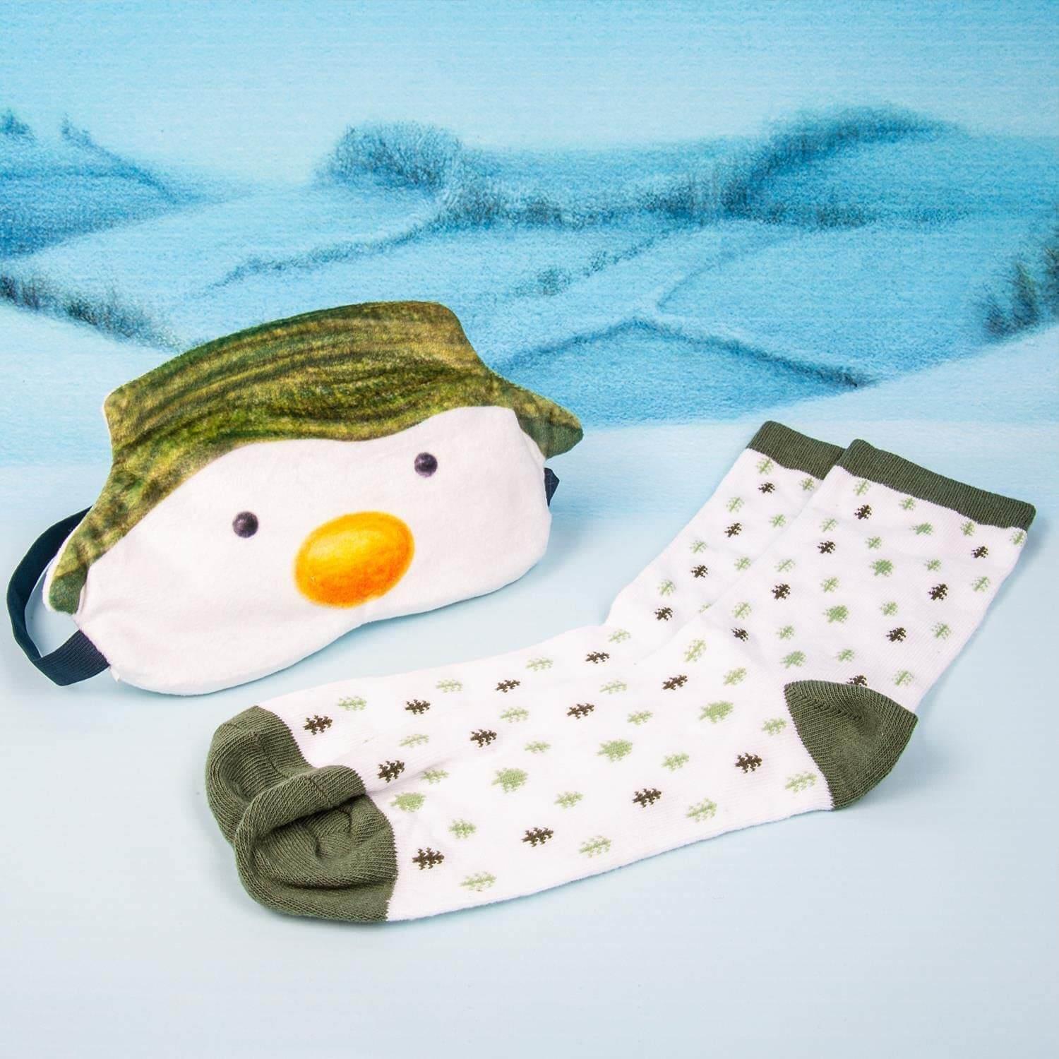 The Snowman Eye Mask and Socks Gift Set