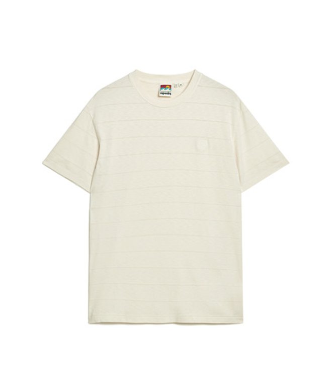 Superdry & Co Men’s Organic Cotton Vintage Texture shirt Beige White Sand – Size: Xxl