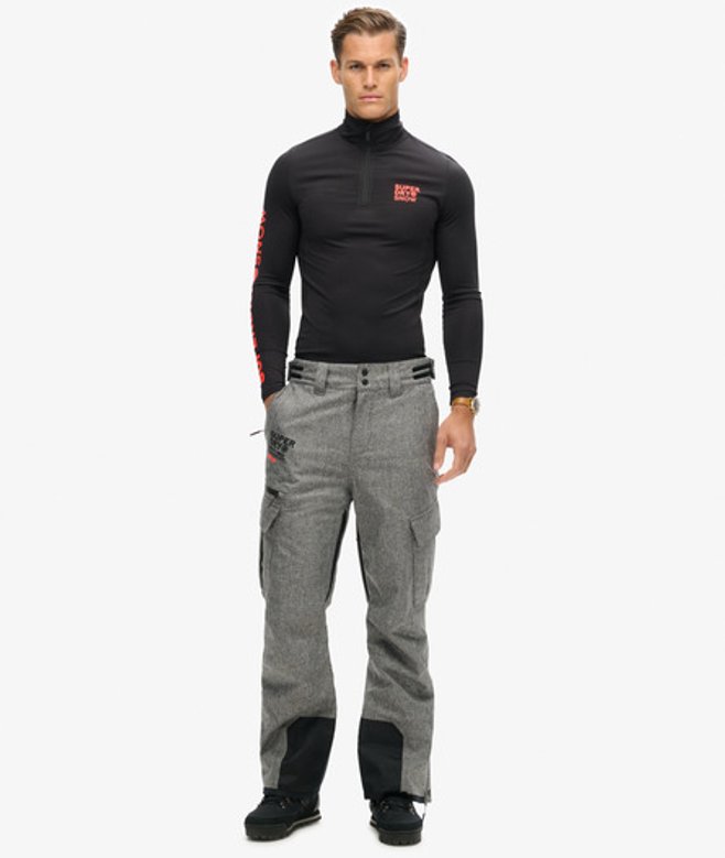 Superdry & Co Men’s Ski Peak Rescue Trousers Dark Grey Dark Grey Marl – Size: