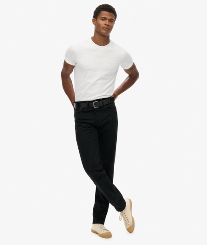 Superdry & Co Men’s Men’s Cotton Slim Straight Jeans Black Venom Washed Black Organic – Size: