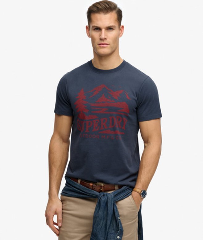 Superdry & Co Men’s Retro Outdoor Relaxed shirt Navy Classic Navy – Size: