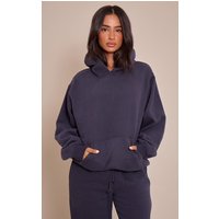 Petite Navy Oversized Pull Over Hoodie
