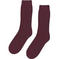 Wool socks Colorful Standard Merino Blend oxblood red