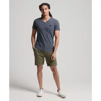 Organic cotton v-neck shirt Superdry