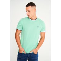 Shirts Westmoor Cotton Jersey Crew Neck Ringer Shirt in Dusty Jade Green – Kensington Eastside Shirts Westmoor Cotton Jersey Crew Neck Ringer Shirt in Dusty Jade Green – Kensington Eastside