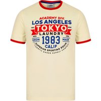 Shirts Ryobi Motif Jersey Grindle Crew-Neck Ringer Shirt in Snow White Shirts Ryobi Motif Jersey Grindle Crew-Neck Ringer Shirt in Snow White