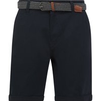 Shorts Forio Cotton Twill Chino Shorts with Woven Belt in Sky Captain Navy – Kensington Eastside