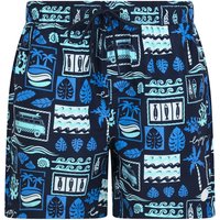 Swim Shorts Taifa Tropical Print Microfibre Swim Shorts with Mesh Lining in Navy Blazer Swim Shorts Taifa Tropical Print Microfibre Swim Shorts with Mesh Lining in Navy Blazer