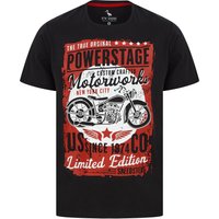 Shirts Powerstage Motif Cotton Jersey Shirt in Jet Black – South Shore Shirts Powerstage Motif Cotton Jersey Shirt in Jet Black – South Shore