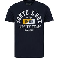 Shirts Varsity Teams Applique Motif Cotton Jersey Shirt in Sky Captain Navy