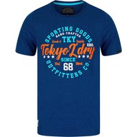 Shirts Stars Motif Cotton Jersey Grindle Shirt in Blue Black Shirts Stars Motif Cotton Jersey Grindle Shirt in Blue Black
