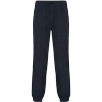 Trousers Fira Cotton Linen Comfort Fit Elasticated Waist Trousers in Sky Captain Navy Trousers Fira Cotton Linen Comfort Fit Elasticated Waist Trousers in Sky Captain Navy