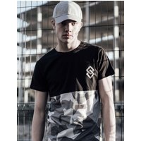 Shirts St Arnold Camo Print Lower Panel Shirt in Jet Black – Saint & Sinner