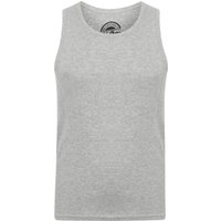 Vests Mace Cotton Ribbed Vest Top In Light Grey Marl – South Shore