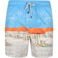 Swim Shorts Kohen Beach Parasol Scene Print Swim Shorts Swim Shorts Kohen Beach Parasol Scene Print Swim Shorts