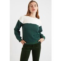 Jan Colour Sweatshirt – Green and White