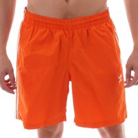 Adidas Originals -Stripes Swim Shorts – Orange