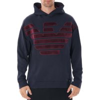 Emporio Armani Oversized Eagle Hoodie Sweat – Blue