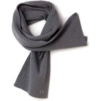Lacoste Ribbed Croc Scarf – Grey One Size