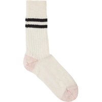 Merz b Schwanen Retro Sport Socks Striped – NaturalBlack