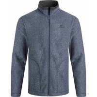 Weird Fish Shires Full Zip Grid Fleece Navy Size