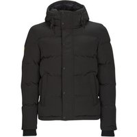 Superdry EVEREST SHORT HOODED PUFFER men’s Jacket in Black