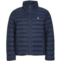 Calvin Klein Jeans LS NYLON LT WT HOODED FZ PUFFER men’s Jacket in Blue