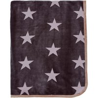 Helena Springfield Long Island Star Fleece Throw, Charcoal & Linen