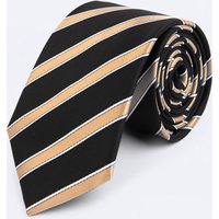 Black with Gold Stripe Tie