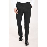 Black Slim-Fit Tuxedo Trousers with Satin Side Stripe