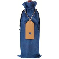 Navy Blue Bag with Gift Tag