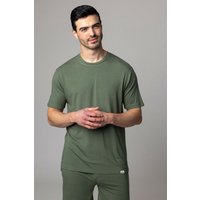 Mens Pack Lazy Panda Bamboo Loungewear Selection Shirt Olive Green XX Large
