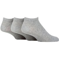 Mens Pair SOCKSHOP TORE % Recycled Plain Cotton Sports Trainer Socks Grey – Mens
